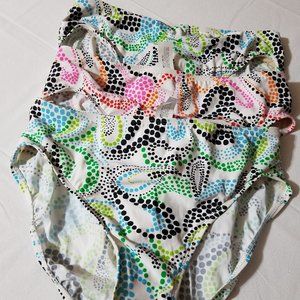 Barefoot Miss size 16 3 swim panties bottoms NWT NWOT